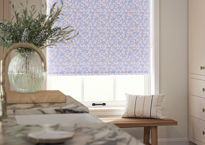 Oak Leaves, Periwinkle - Roller Blind - Image 5